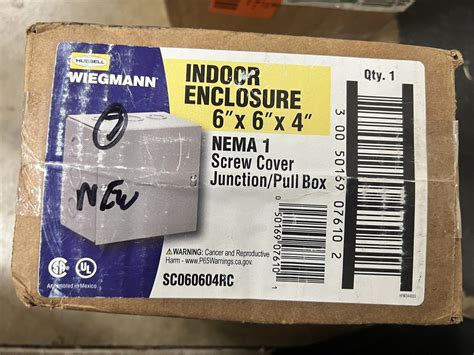 6x6x4 junction box wiegmann|N1 Screw.